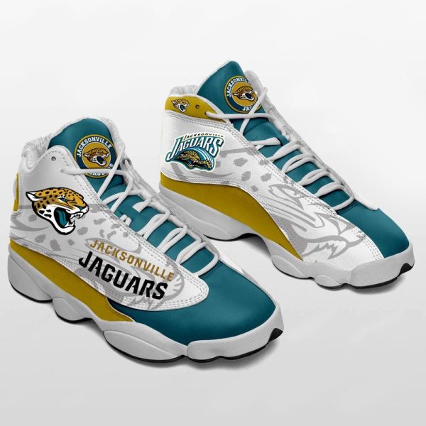 Jacksonville Jaguars Nfl Ver 2 Air Jordan 13 Sneaker Jacksonville Jaguars Air Jordan 13 Shoes