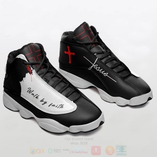 Jesus Walk By Faith Air Jordan 13 Shoes 3 Jesus Air Jordan 13 Shoes