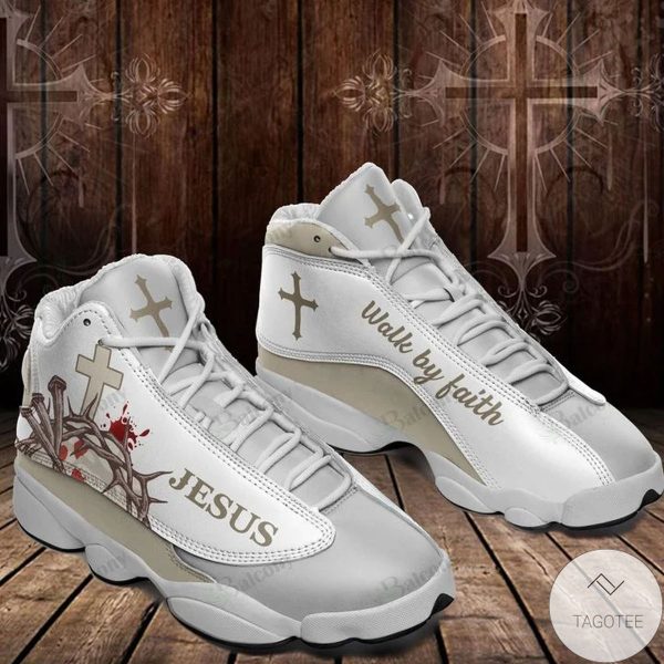 Jesus Walk By Faith Air Jordan 13 Shoes Jesus Air Jordan 13 Shoes