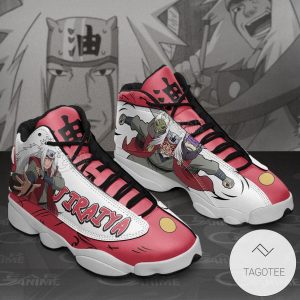 Jiraiya Sage Sneakers Custom Anime Air Jordan 13 Shoes Naruto Shippuden Air Jordan 13 Shoes