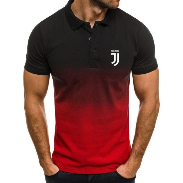 Juventus Men Gradient Polo Shirt Juventus Polo Shirts