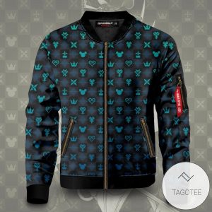 Khearts Pattern Bomber Jacket