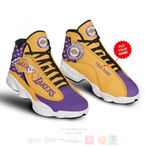 Kobe Bryant Los Angeles Lakers Custom Name Air Jordan 13 Shoes Los Angeles Lakers Air Jordan 13 Shoes