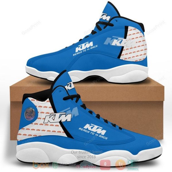 Ktm Racing Ready To Race Blue Air Jordan 13 Shoes Ktm Racing Air Jordan 13 Shoes