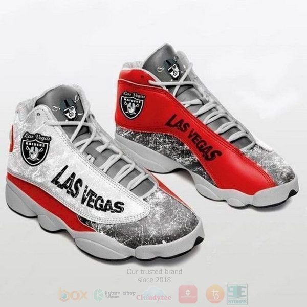 Las Vegas Raiders Nfl Air Jordan 13 Shoes 2 Las Vegas Raiders Air Jordan 13 Shoes