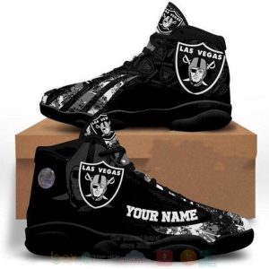 Las Vegas Raiders Nfl Custom Name Air Jordan 13 Shoes Las Vegas Raiders Air Jordan 13 Shoes