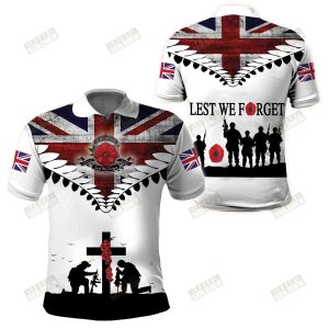 Lest We Forget Veteran American Flag Polo Shirt American Flag Polo Shirts