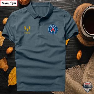 Lionel Messi Paris Saint Germain Dark Grey Polo Shirt Lionel Messi Polo Shirts