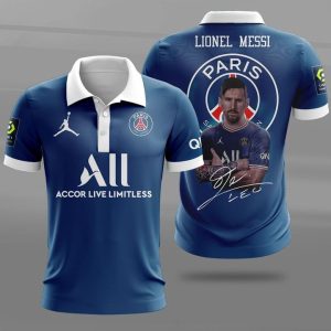 Lionel Messi Psg Paris Saint Germain Polo Shirt 3 Lionel Messi Polo Shirts