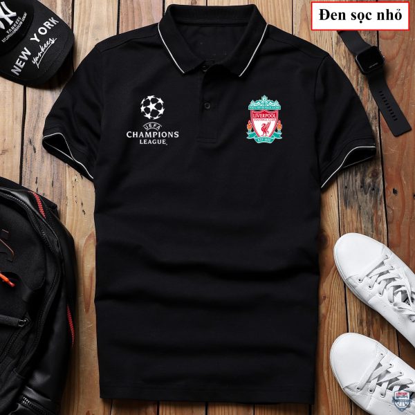 Liverpool Uefa Champions League Black Polo Shirt Liverpool Polo Shirts