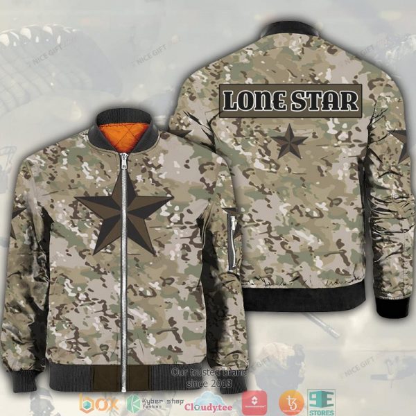 Lone Star Camouflage Bomber Jacket