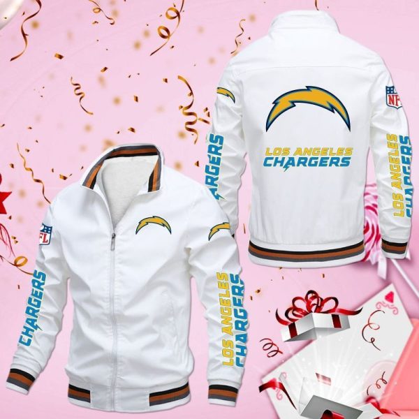 Los Angeles Chargers 3D Bomber Jacket Los Angeles Chargers Bomber Jacket