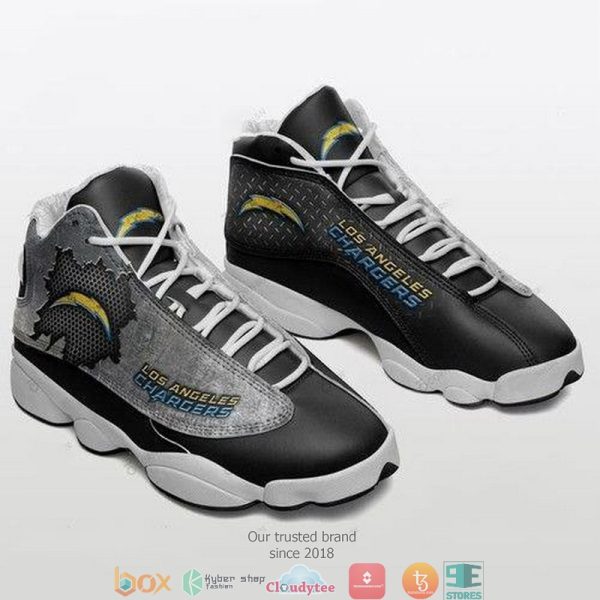 Los Angeles Chargers Nfl Football Teams Big Logo Air Jordan 13 Sneaker Shoes Los Angeles Chargers Air Jordan 13 Shoes