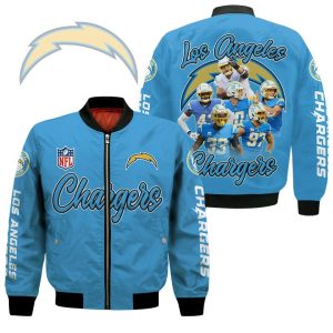 Los Angeles Chargers Players Nfl Bomber Jacket Los Angeles Chargers Bomber Jacket