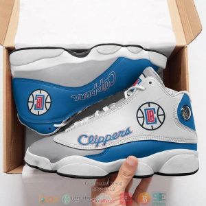 Los Angeles Clippers Nba Teams Big Logo Air Jordan 13 Sneaker Shoes Los Angeles Clippers Air Jordan 13 Shoes