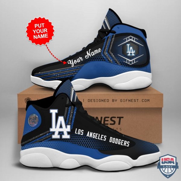 Los Angeles Dodgers Air Jordan 13 Custom Name Personalized Shoes Los Angeles Dodgers Air Jordan 13 Shoes