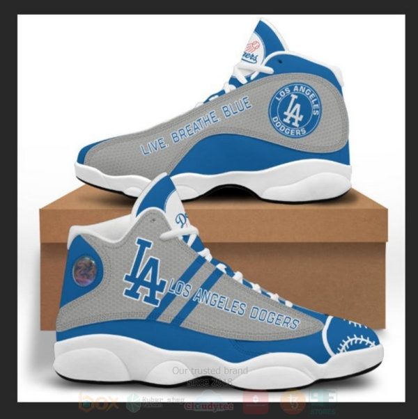 Los Angeles Dodgers Football Mlb Air Jordan 13 Shoes 2 Los Angeles Dodgers Air Jordan 13 Shoes