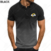 Los Angeles Rams Men Gradient Polo Shirt Los Angeles Rams Polo Shirts