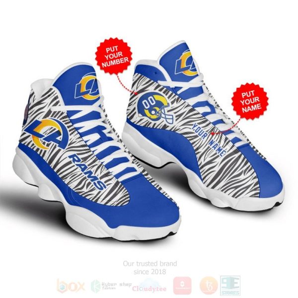 Los Angeles Rams Nfl Personalized Air Jordan 13 Shoes Los Angeles Rams Air Jordan 13 Shoes