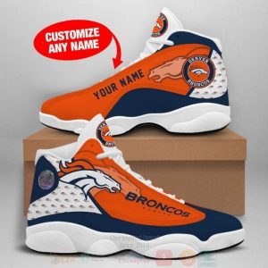 Los Denver Broncos Nfl Custom Name Air Jordan 13 Shoes Denver Broncos Air Jordan 13 Shoes