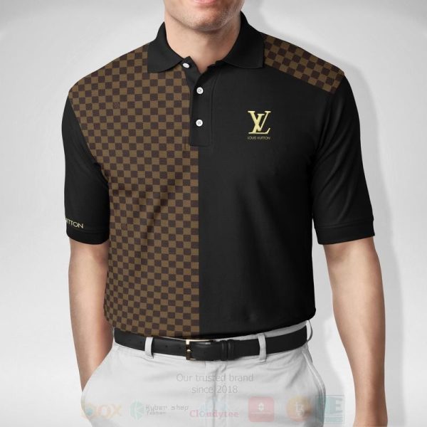 Louis Black Brown Vuitton Polo Shirt Louis Vuitton Polo Shirts