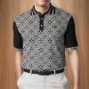 Louis Black White Vuitton Polo Shirt Louis Vuitton Polo Shirts