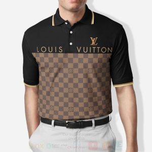 Louis Vuitton Black Brown Polo Shirt Louis Vuitton Polo Shirts