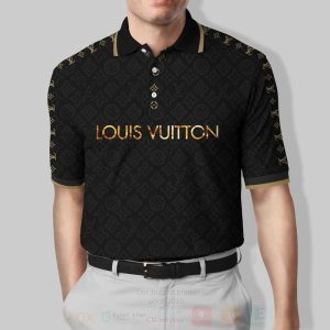 Louis Vuitton Black Pattern Polo Shirt Louis Vuitton Polo Shirts