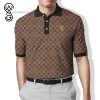 Louis Vuitton Black Stripes All Over Print Premium Polo Shirt Louis Vuitton Polo Shirts