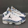 Louis Vuitton Blue White Pink Air Jordan 13 Shoes Louis Vuitton Air Jordan 13 Shoes