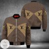 Louis Vuitton Brand Logo Printed Fashion 3D Bomber Jacket Louis Vuitton Bomber Jacket