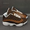 Louis Vuitton Brown Classic Symbol Air Jordan 13 Sneakers Louis Vuitton Air Jordan 13 Shoes