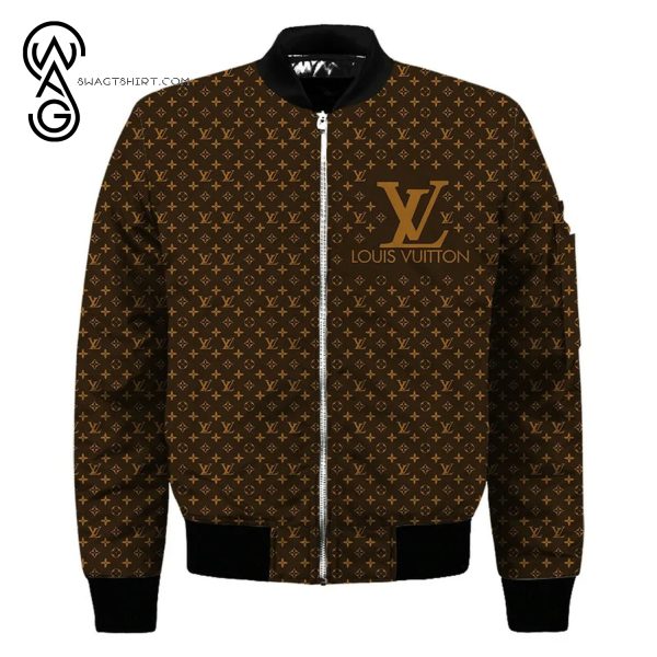 Louis Vuitton Brown Version All Over Print Bomber Jacket Louis Vuitton Bomber Jacket