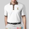 Louis Vuitton Checkered Pattern White Polo Shirt Louis Vuitton Polo Shirts