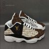 Louis Vuitton Gold Classic Monogram Fashion Air Jordan 13 Sneakers Louis Vuitton Air Jordan 13 Shoes