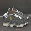 Louis Vuitton Grey Pattern Air Jordan 13 Shoes Louis Vuitton Air Jordan 13 Shoes