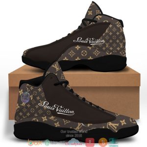 Louis Vuitton Lv Brown Air Jordan 13 Sneaker Shoes Louis Vuitton Air Jordan 13 Shoes