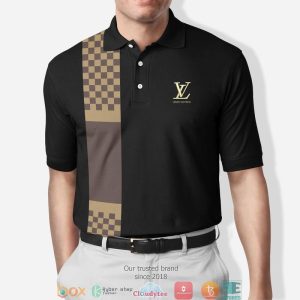 Louis Vuitton Lv Brown Caro Black Polo Shirt Louis Vuitton Polo Shirts