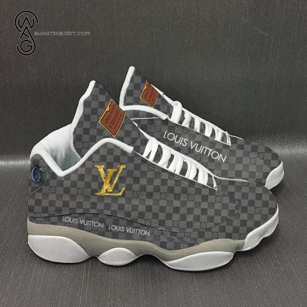 Louis Vuitton Monogram Sport Gray Version Air Jordan 13 Sneakers Louis Vuitton Air Jordan 13 Shoes