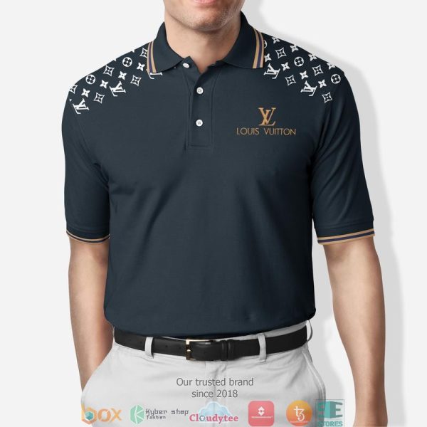 Louis Vuitton Orange Lv Navy Polo Shirt Louis Vuitton Polo Shirts