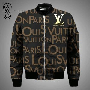 Louis Vuitton Paris Brown All Over Print Bomber Jacket Louis Vuitton Bomber Jacket