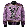Louis Vuitton Purple Twinkle Diamond 3D Bomber Jacket Louis Vuitton Bomber Jacket