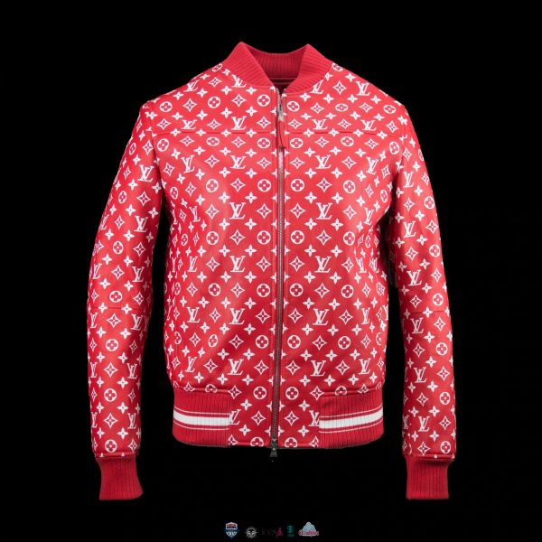 Louis Vuitton Red 3D Bomber Jacket Louis Vuitton Bomber Jacket