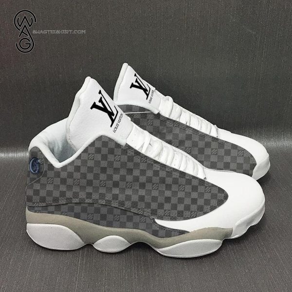 Louis Vuitton Sport Gray Symbol Air Jordan 13 Sneakers Louis Vuitton Air Jordan 13 Shoes