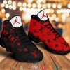 Louis Vuitton Supreme Black Red Air Jordan 13 Sneaker Shoes Louis Vuitton Air Jordan 13 Shoes