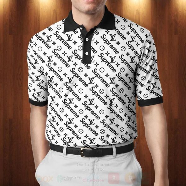 Louis Vuitton Supreme White Polo Shirt Louis Vuitton Polo Shirts