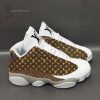 Louis Vuitton Symbol Brown And White Air Jordan 13 Sneakers Louis Vuitton Air Jordan 13 Shoes