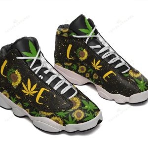 Love Weed Sunflower Air Jordan 13 Shoes Sunflower Air Jordan 13 Shoes