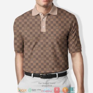 Lv Louis Vuitton Caro Brown Polo Shirt Louis Vuitton Polo Shirts