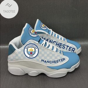 Manchester City Football Sneakers Air Jordan 13 Shoes Manchester City FC Air Jordan 13 Shoes